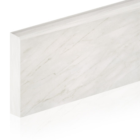 Keramische plint | 8x75 cm | Marble White