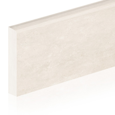 Ceramic skirting boards | 8x80 cm | Stone Edge Ivory