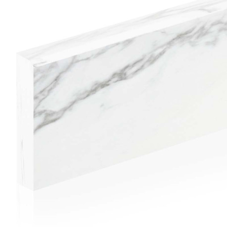 Keramische plint | 7x120 cm | Calacatta White Poli
