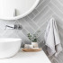 Ceramic wall tile | 7.6x30.2 cm | Neutra Cool Grey Glossy Ceramic wall tile | 7.6x30.2 cm | Neutra Cool Grey Glossy