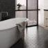 Ceramic floor and wall tile | 10.1x11.6 cm | Kromatika Black Hexagon Ceramic floor and wall tile | 10.1x11.6 cm | Kromatika Black Hexagon