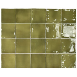 Keramische wandtegel | 10x10 cm | Manacor Basil Green Keramische wandtegel | 10x10 cm | Manacor Basil Green