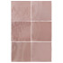 Keramische wandtegel | 13.2x13.2 cm | Artisan Rose Mallow Glossy